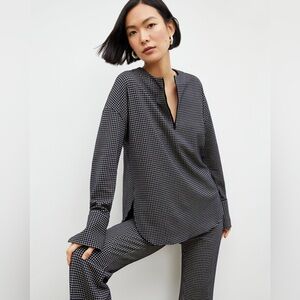 MM Lafleur Black and White Blouse